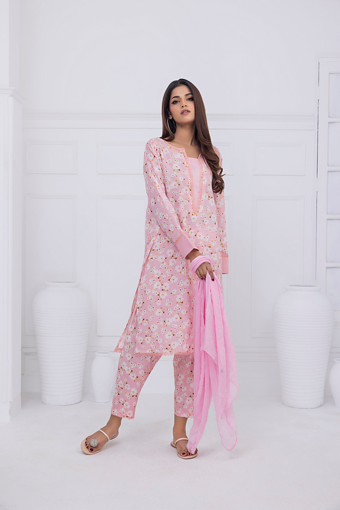 Linen Floral Lace