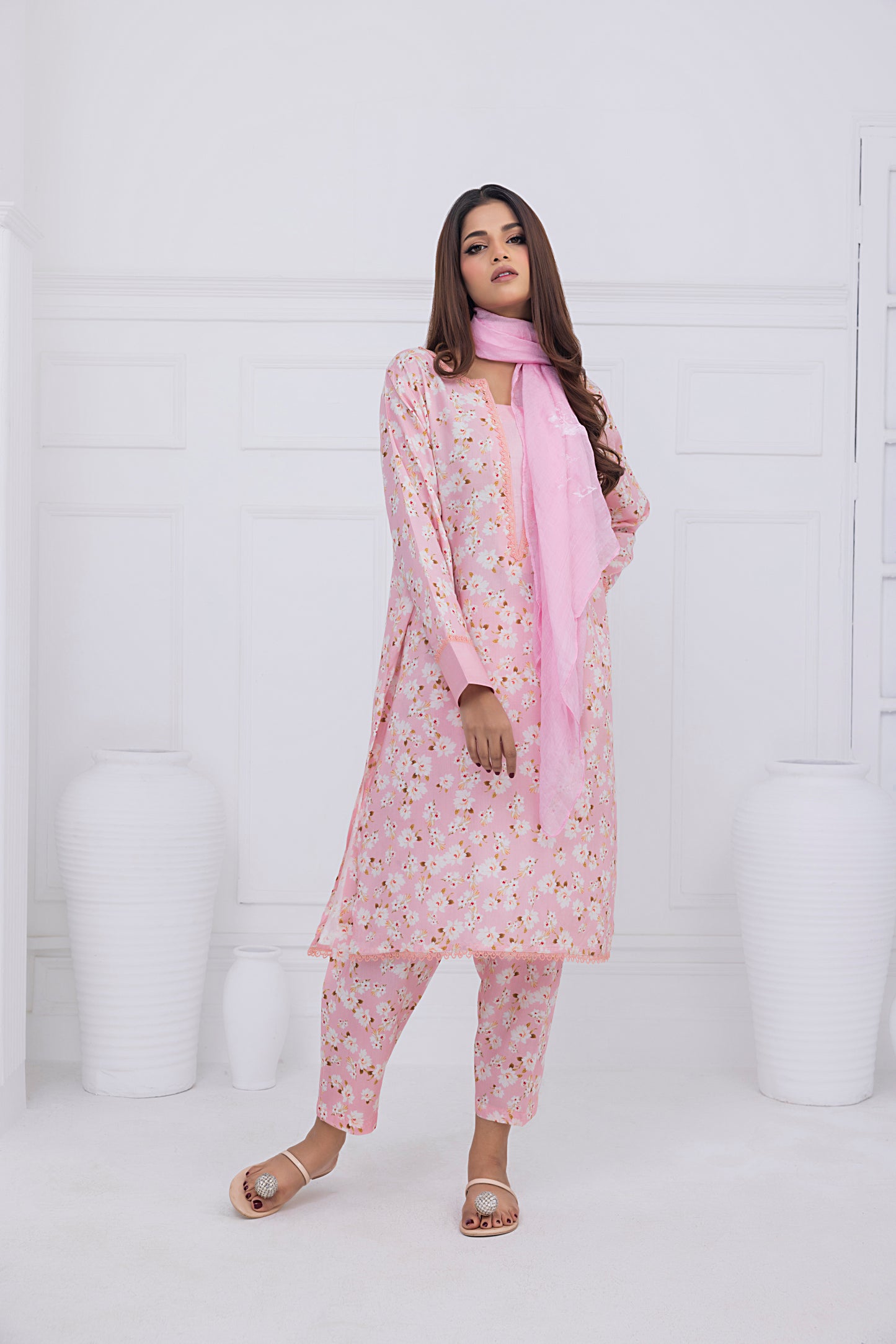 Linen Floral Lace